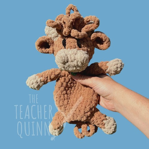 Crochet Highland Cow Snuggler