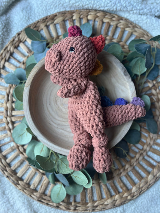 Small/Medium Crochet Dino Snuggler