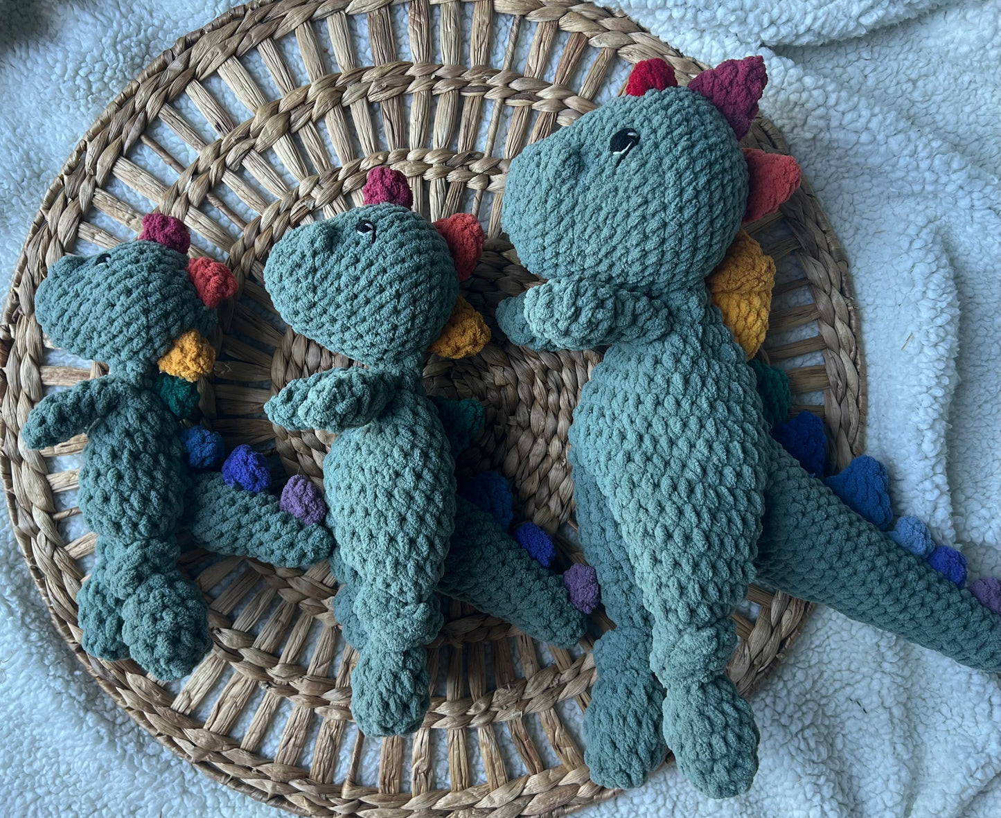 Custom Crochet Dinosaur Snuggler