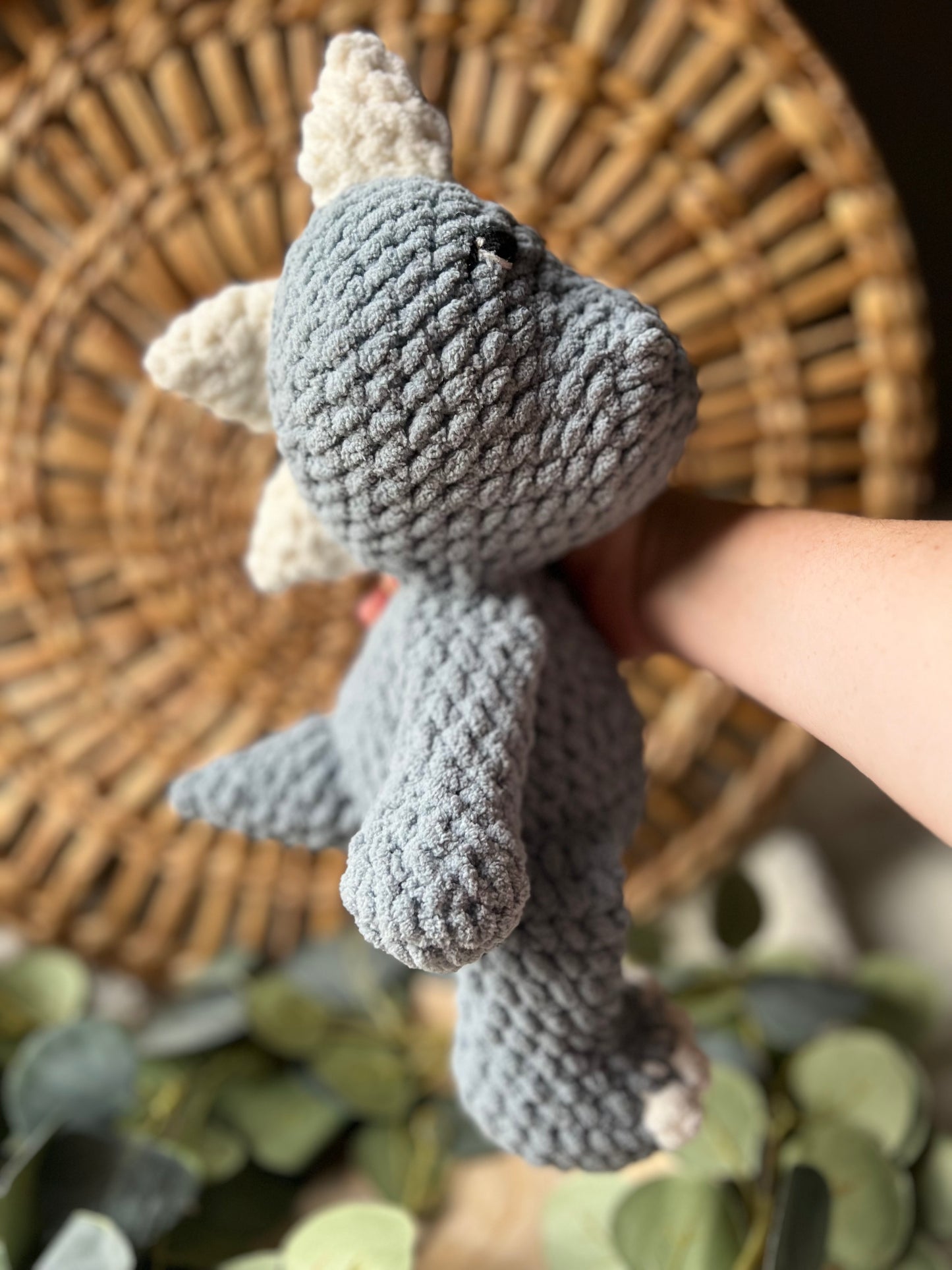 Plush Crochet Dinosaur Pal