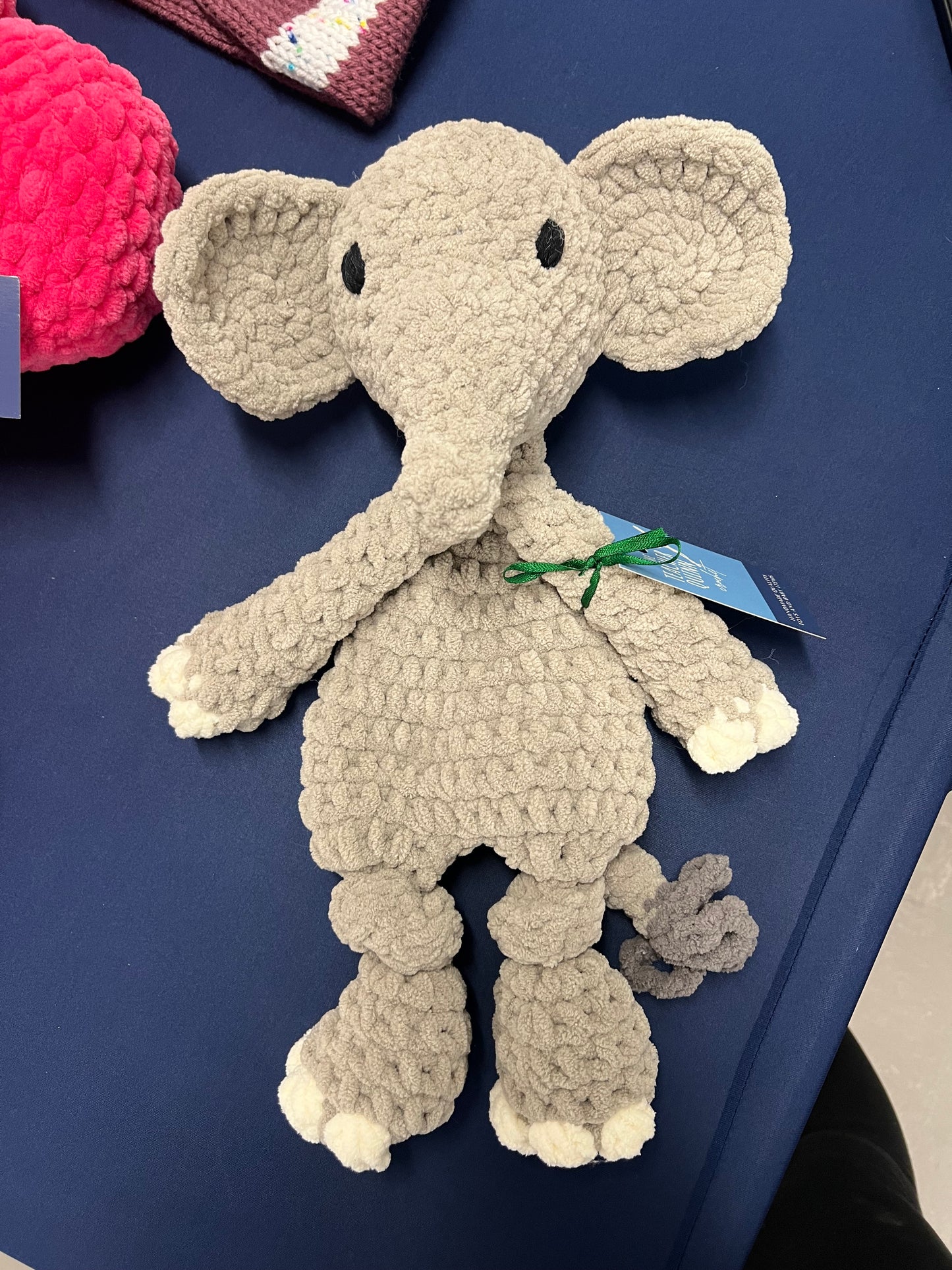 Custom Crochet Elephant Snuggler