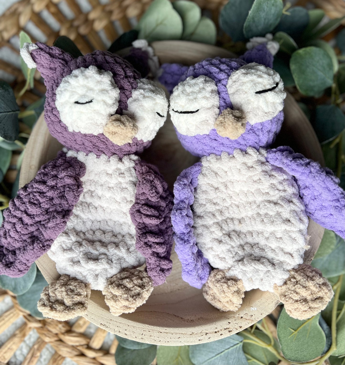 Custom Crochet Owl Snuggler