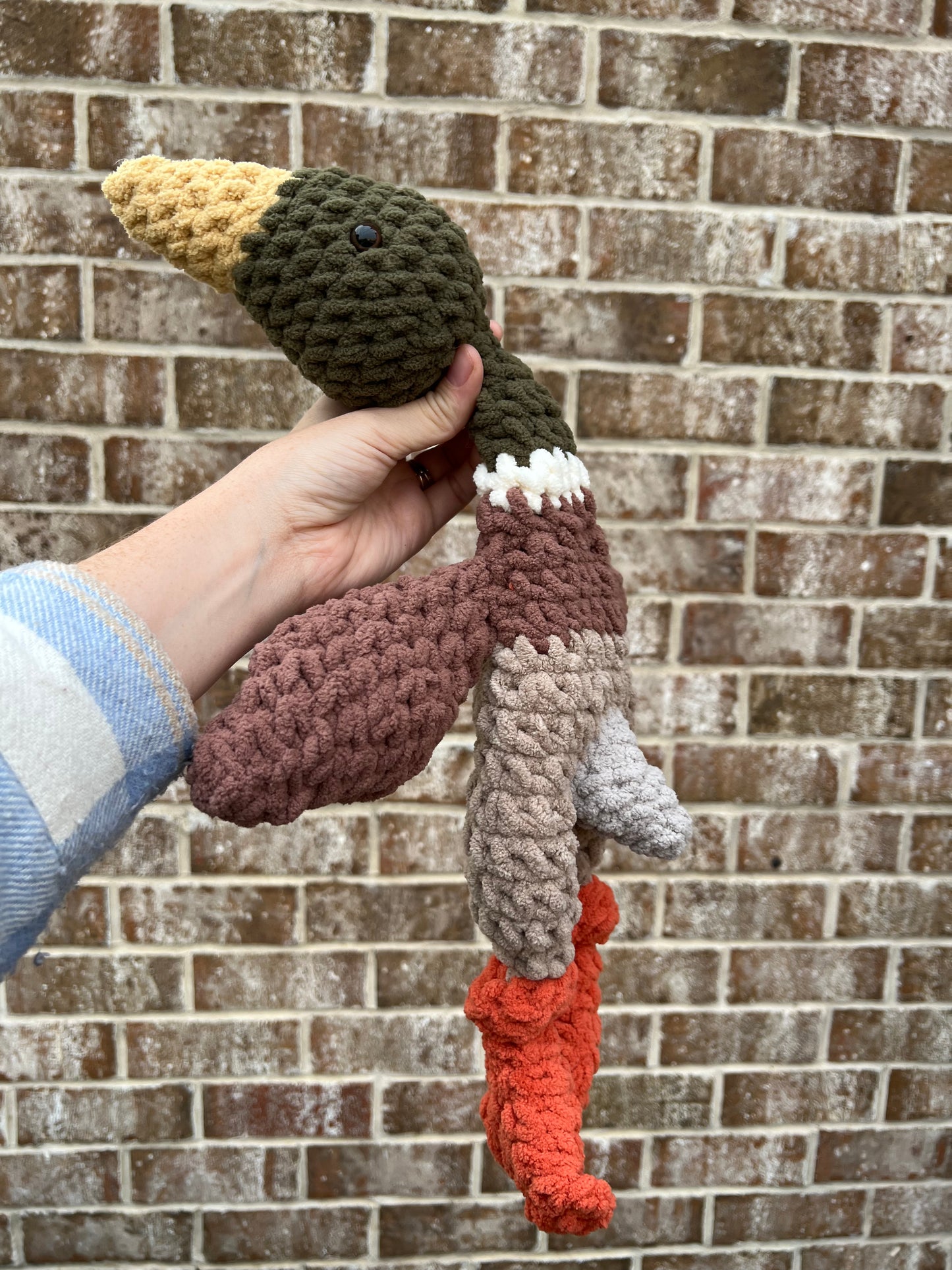 Crochet Mallard Duck Snuggler