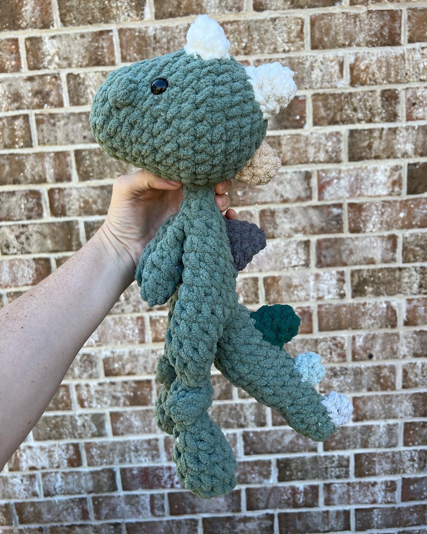 Custom Crochet Dinosaur Snuggler