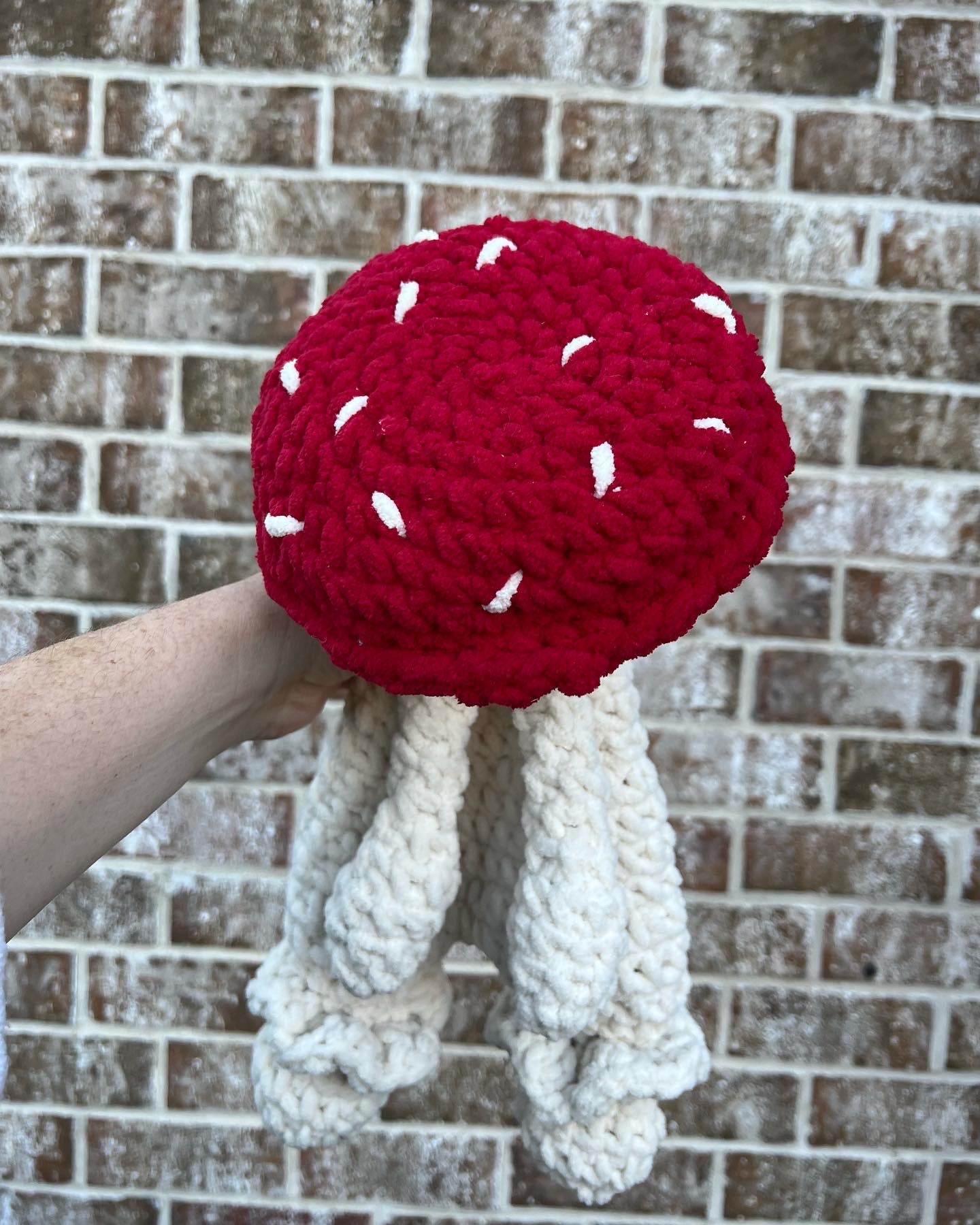 Crochet Mushroom Snuggler