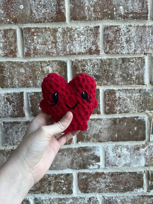 Crochet Pocket Love Heart Plush