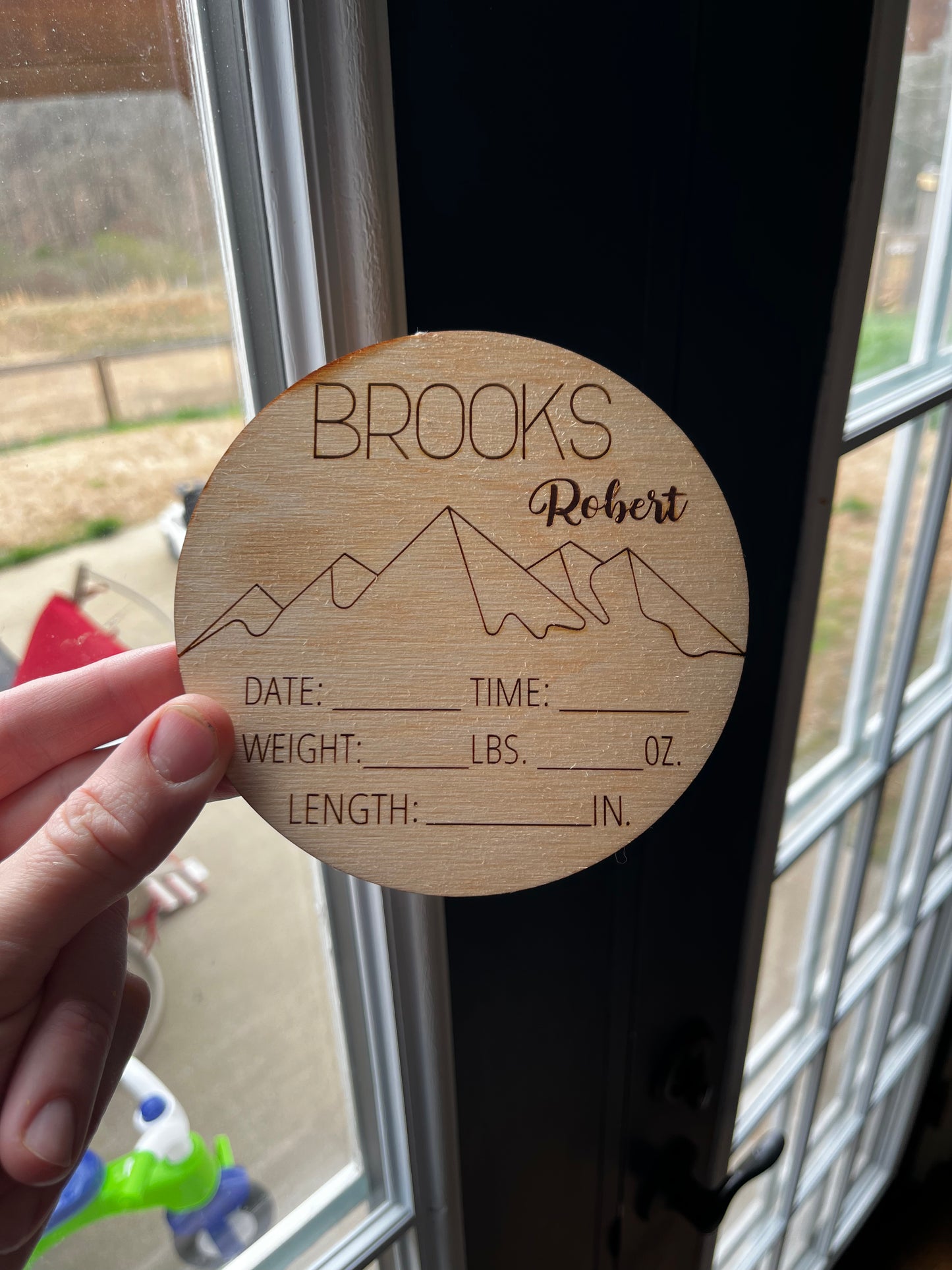 Custom Wood Newborn Plaque