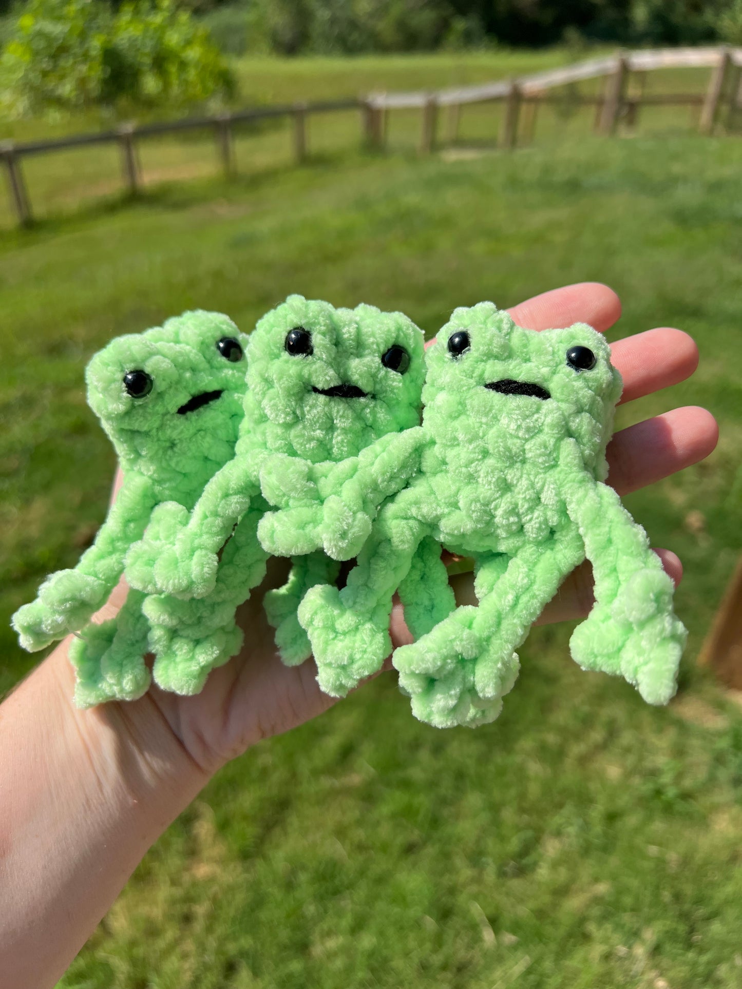 Custom Crochet Leggy Frog