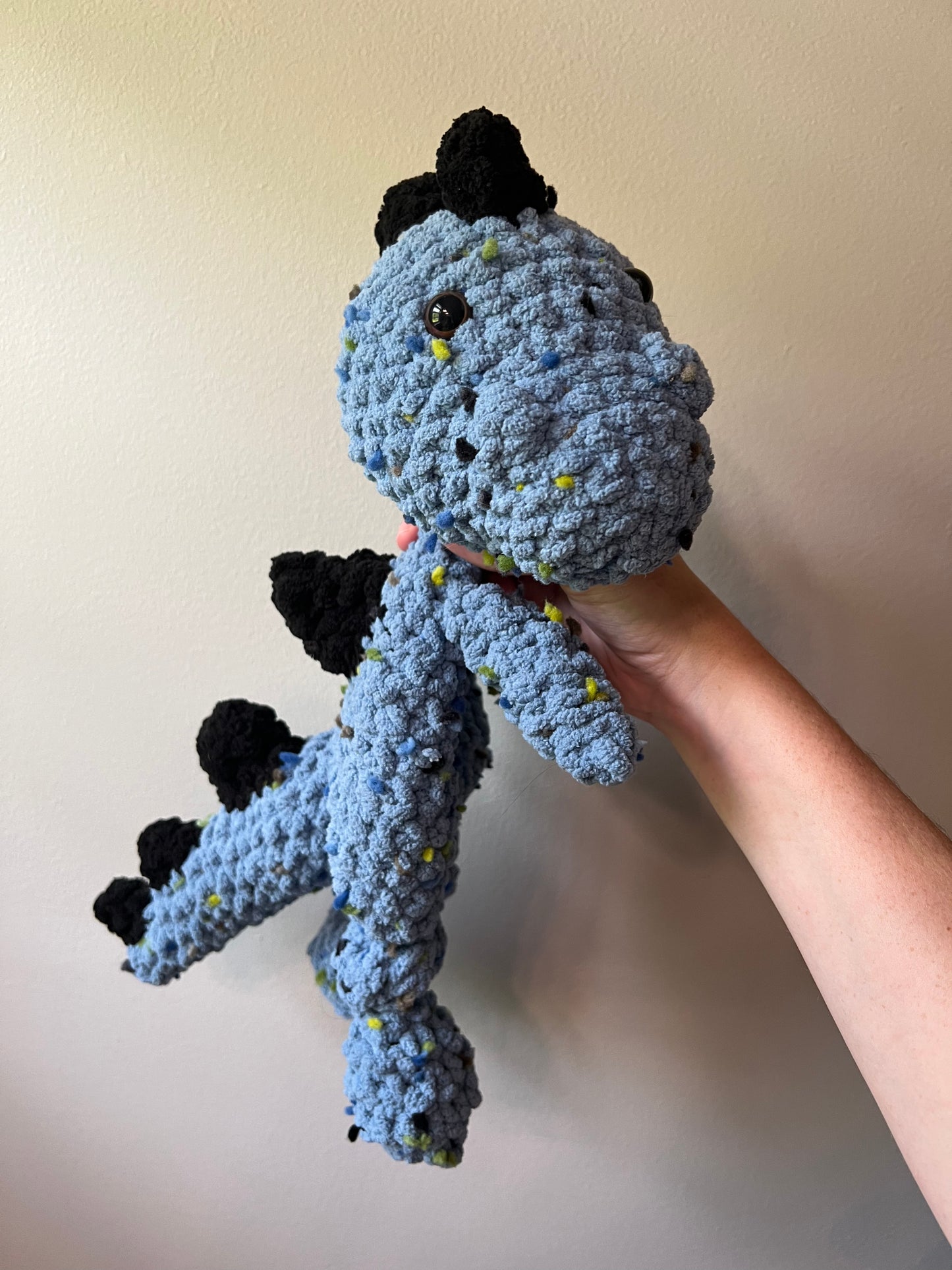 Custom Crochet Dinosaur Snuggler